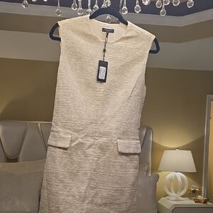 Rag & Bone Cream Textured Mini Dress